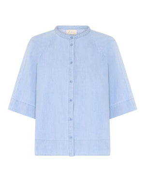 FRAU Abu Dhabi denim skjorte Shirt Light blue denim