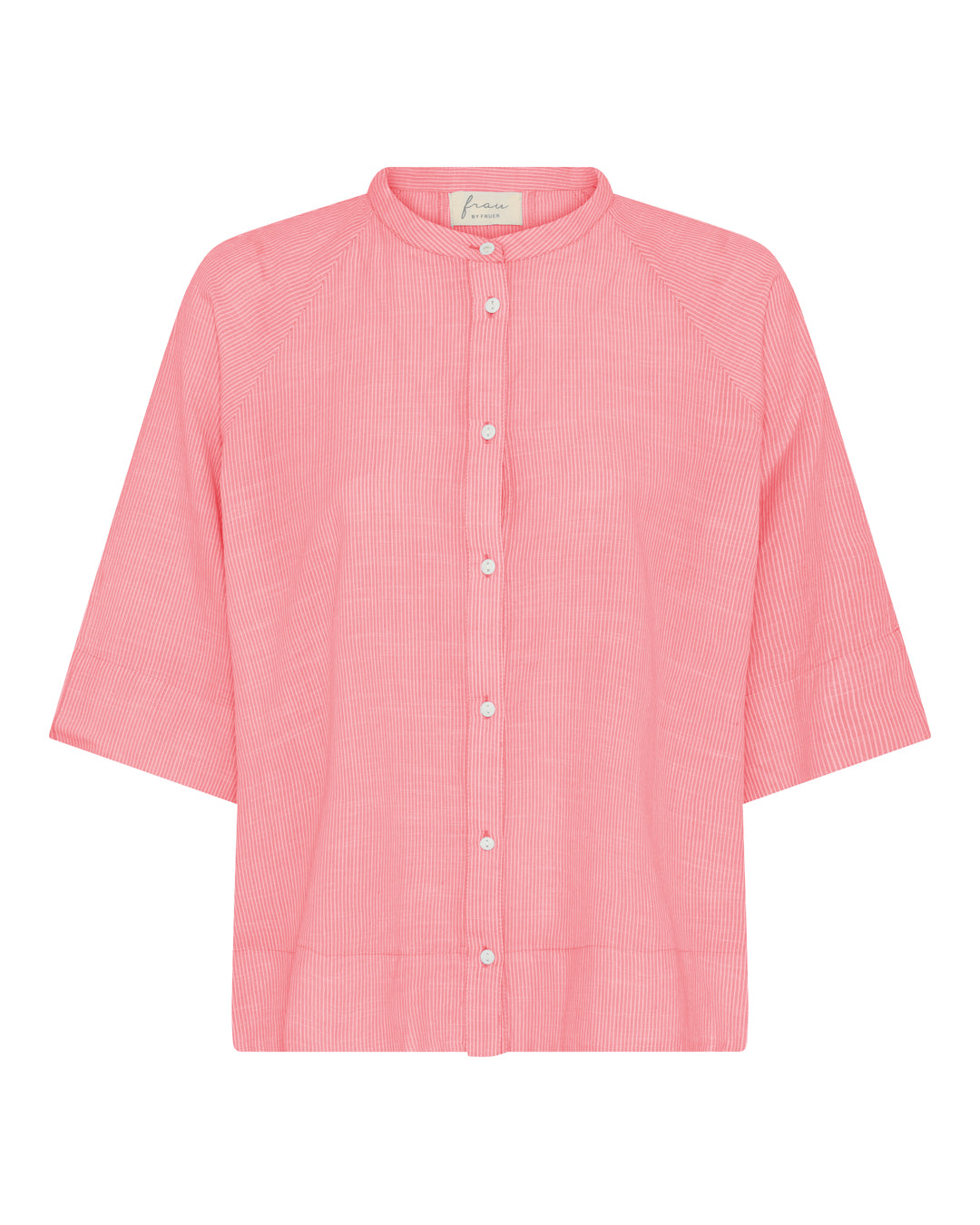 FRAU Abu Dhabi skjorte Shirt Hot Coral Stripe