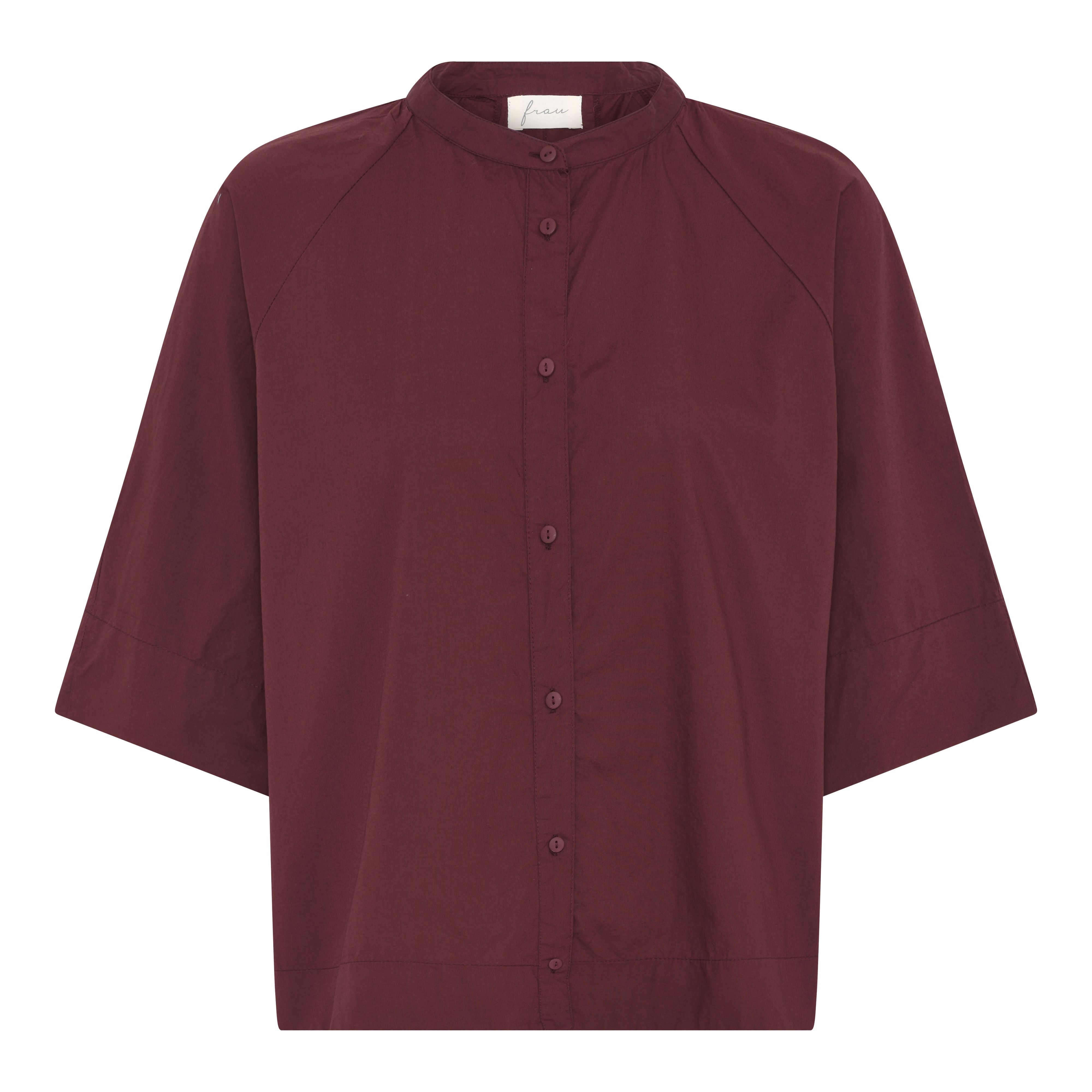 FRAU Abu Dhabi skjorte Shirt Red Mahogany