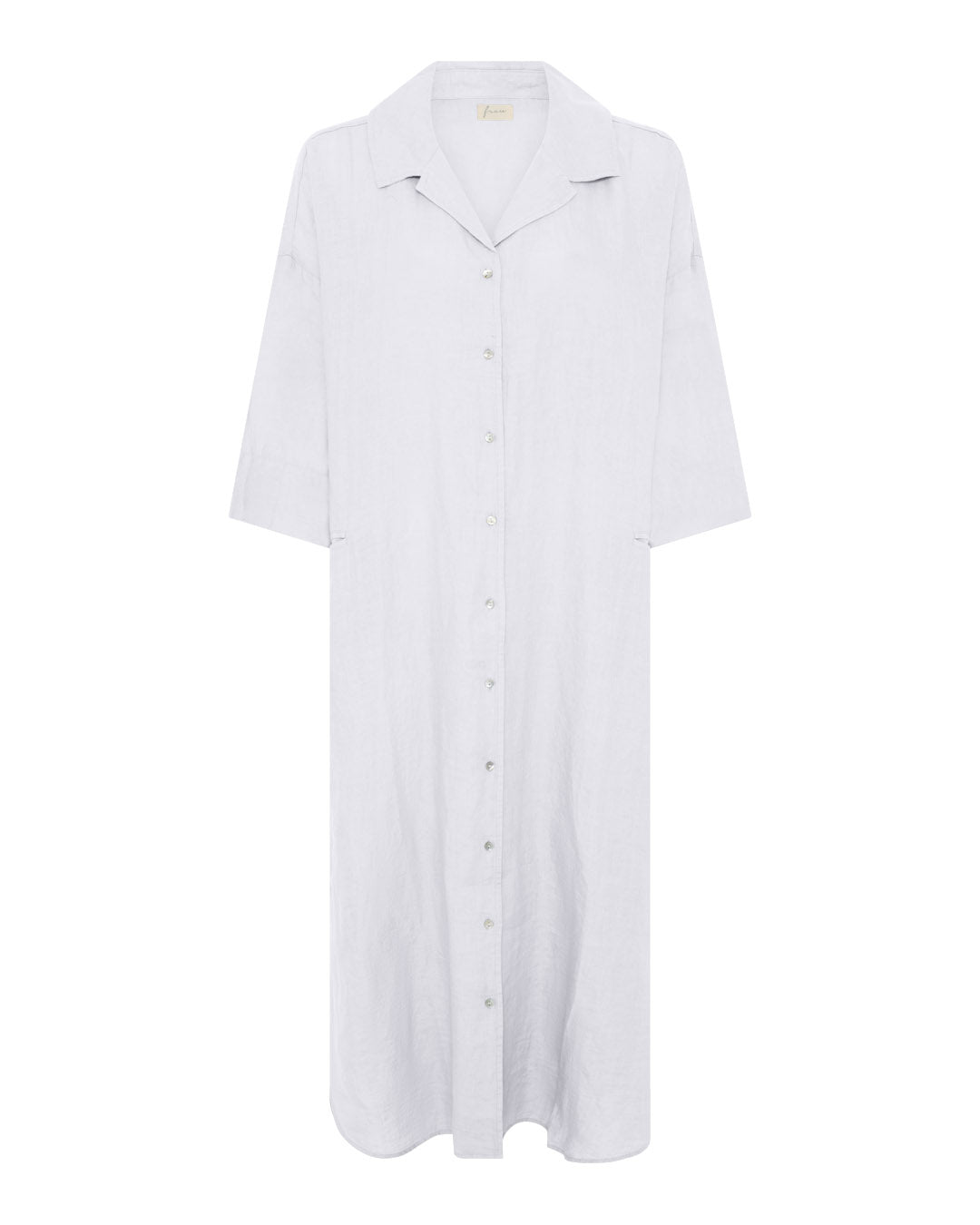FRAU Berlin 100% hør kjole Dress Bright White