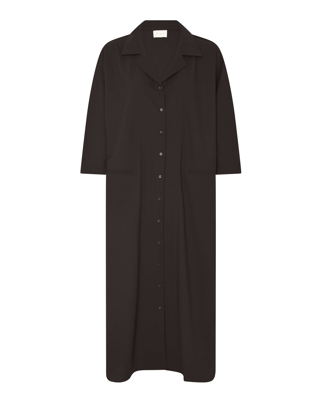 FRAU Berlin light wool skjortekjole Dress Chocolate Torte