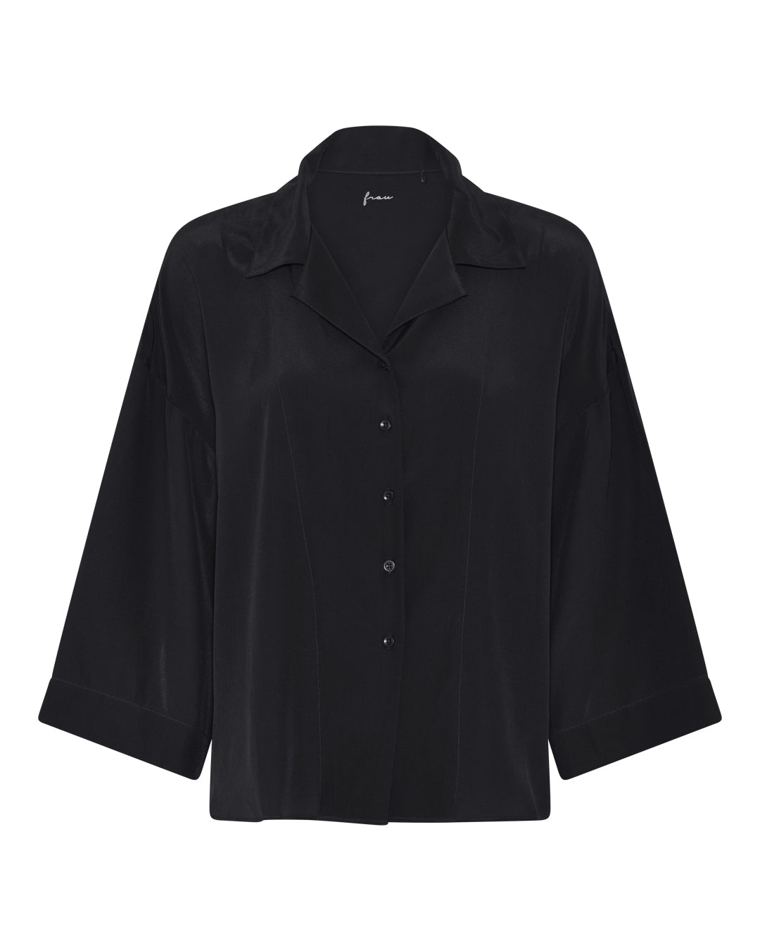 FRAU Berlin silk crepe shirt Shirt Black