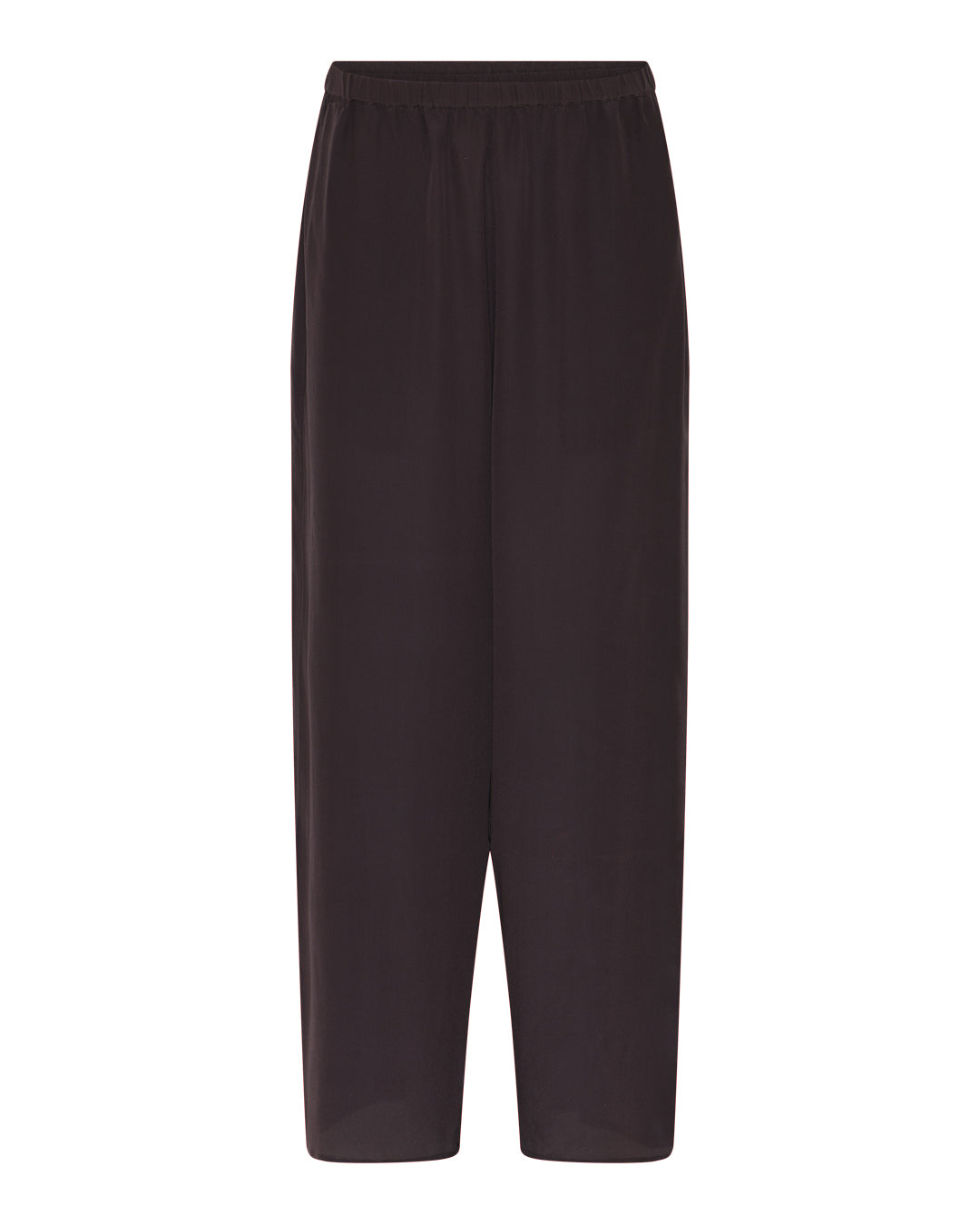 FRAU Cayenne silk crepe pant Pant Chocolate Torte