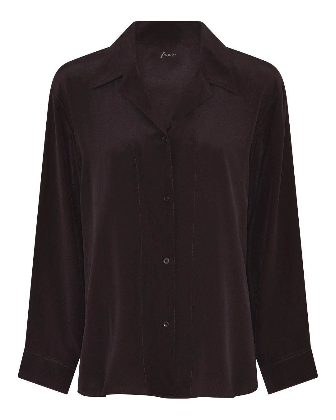 FRAU Cayenne silke skjorte Shirt Chocolate Torte