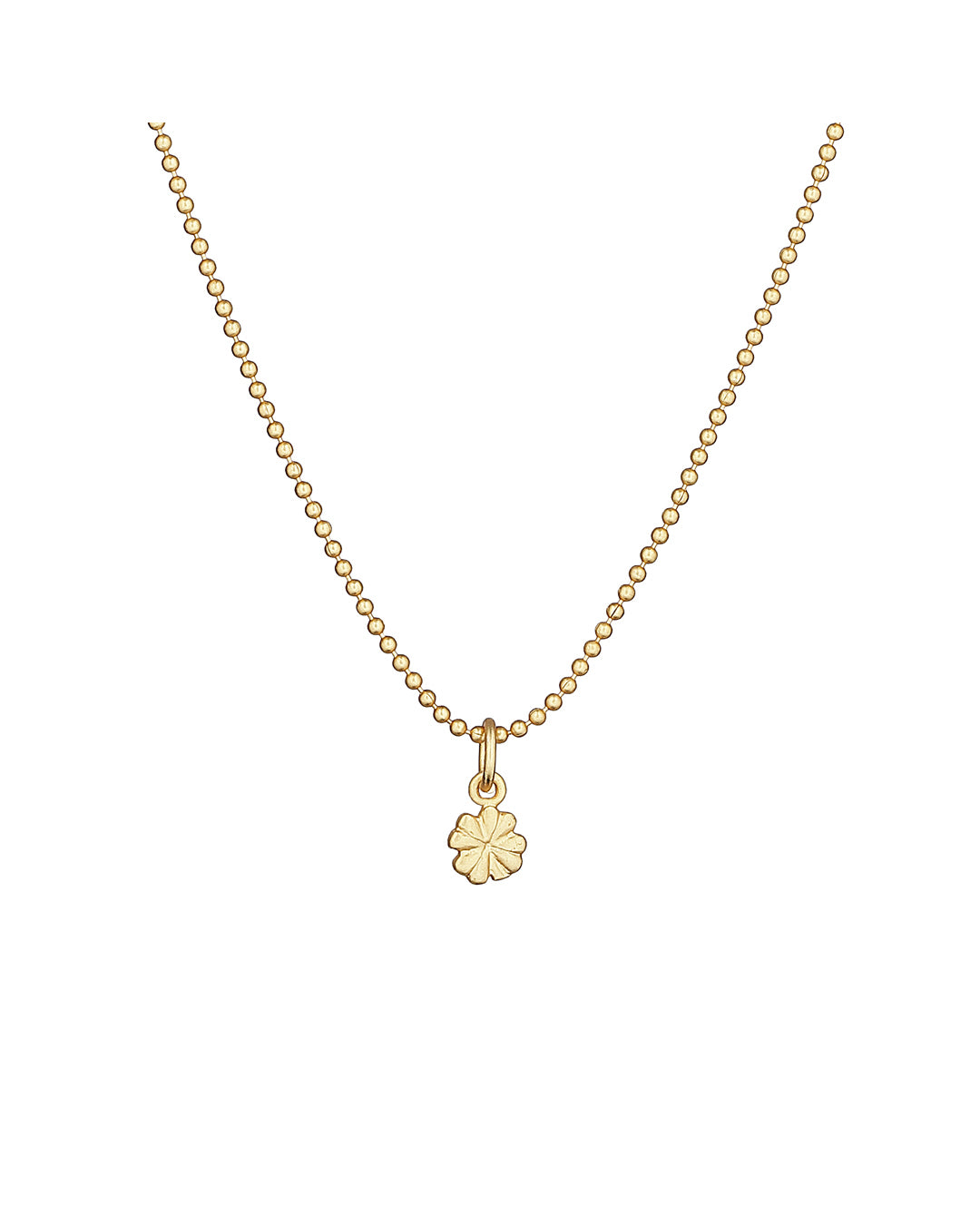 FRAU Clover forgyldt halskæde Necklace Matt 18K Gold plated