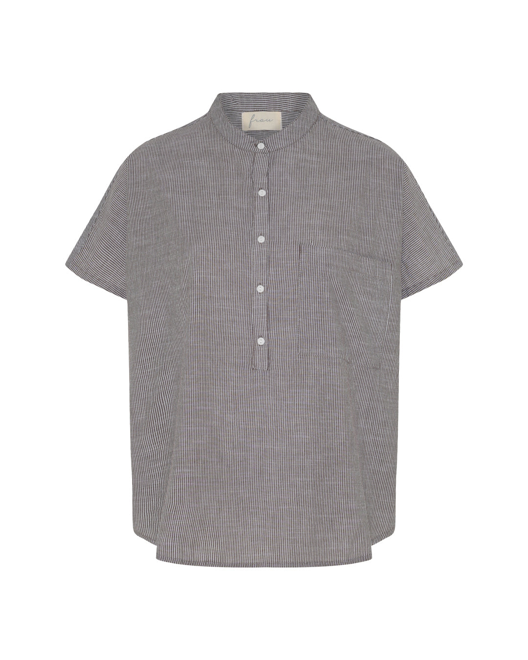 FRAU Colombo top Top Coffee Quartz Stripe
