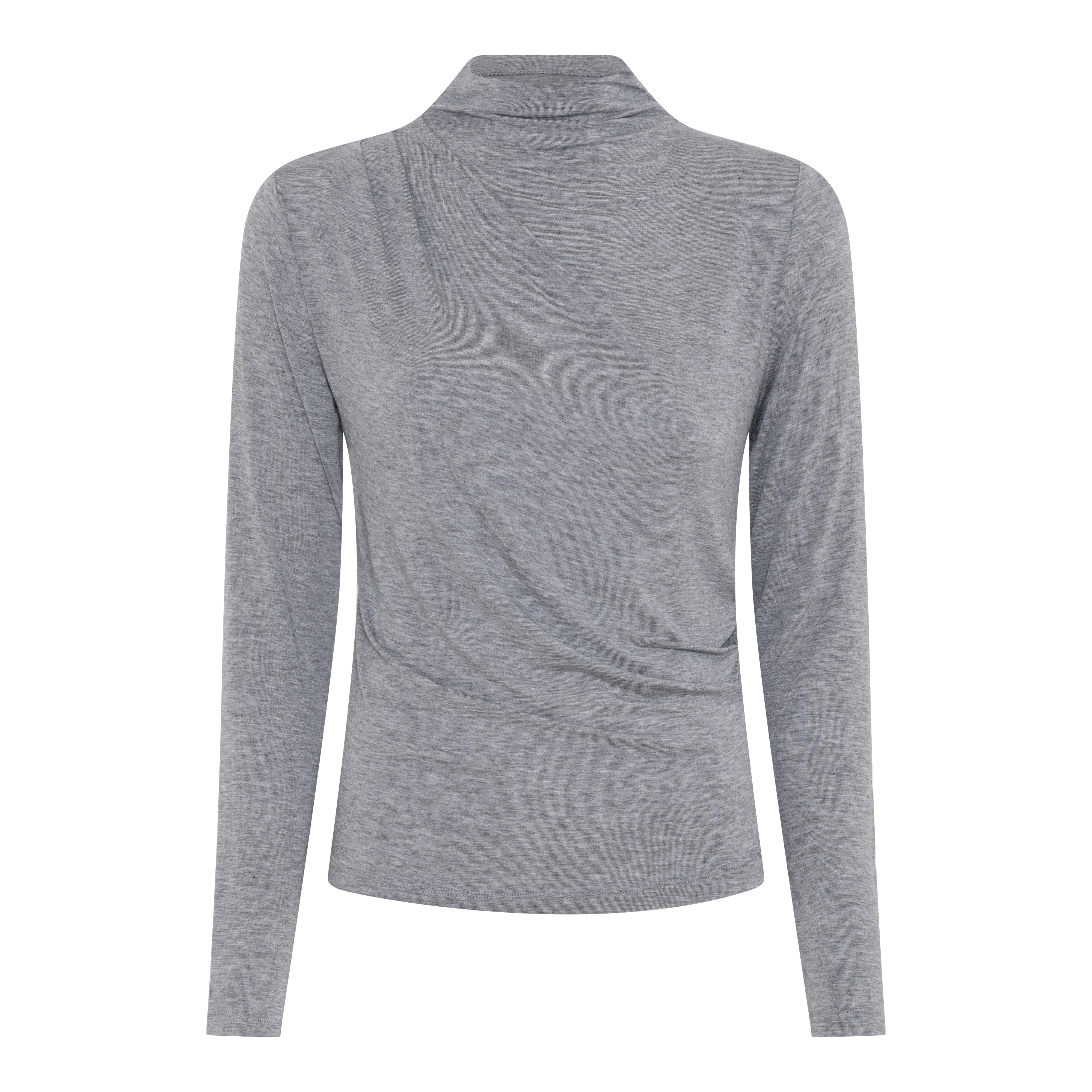 FRAU Detroit cashmere top Top Medium grey melange