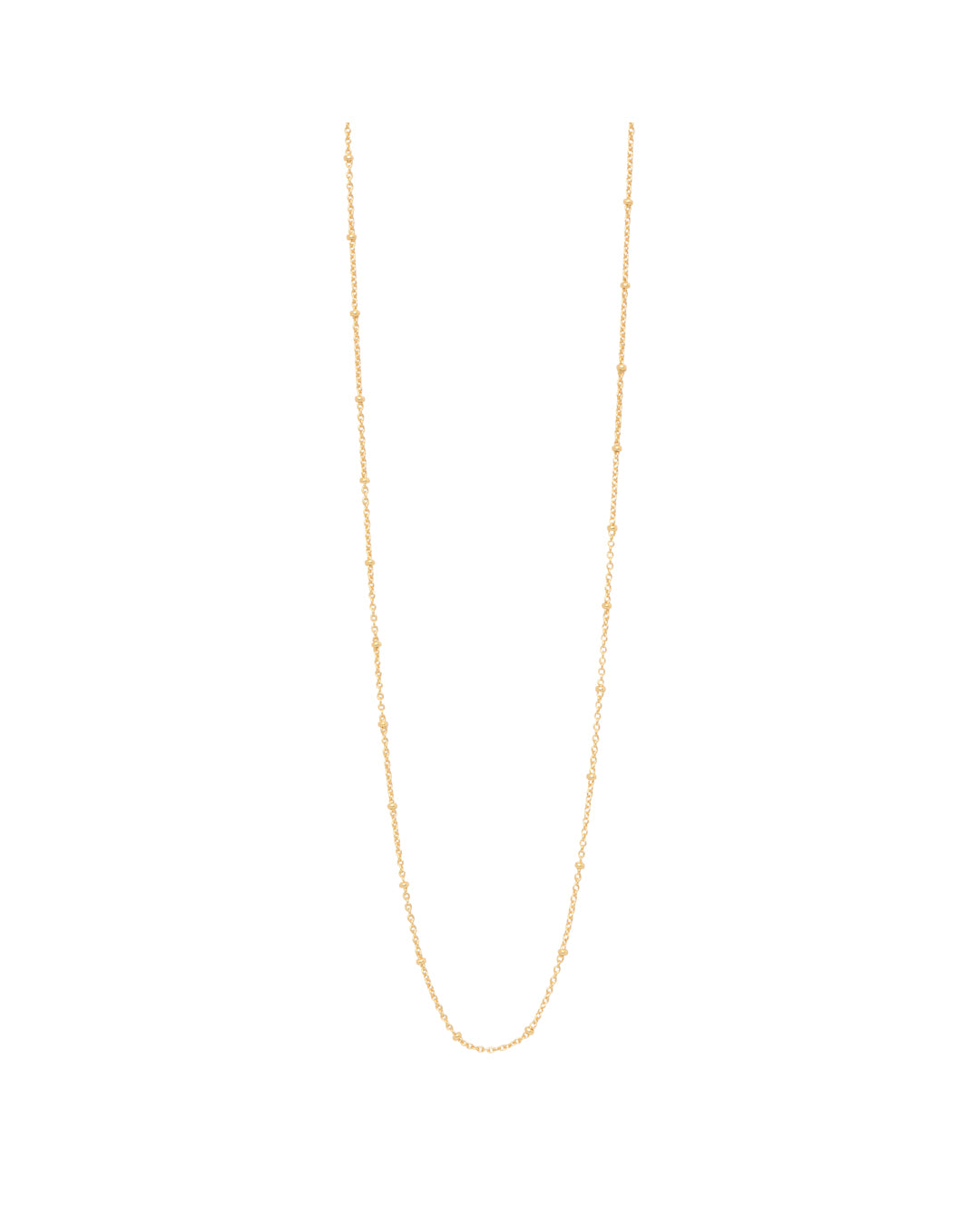 FRAU Dili forgyldt halskæde kort Necklace Matt 18K Gold plated