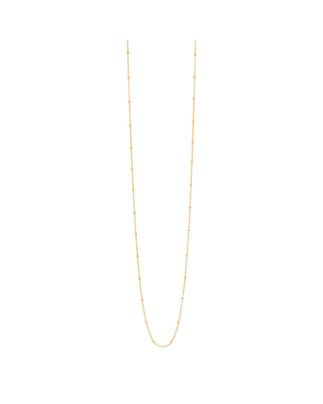 FRAU Dili forgyldt halskæde lang Necklace Matt 18K Gold plated