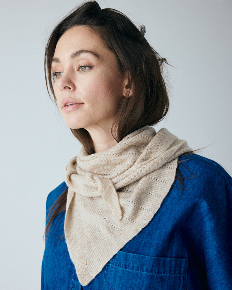 FRAU Doha cashmere scarf large Scarf Fog