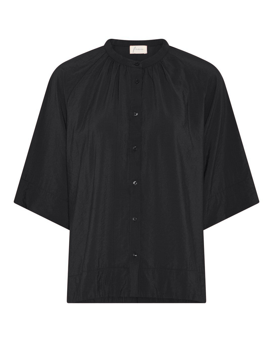 FRAU Dubai viskose skjorte Shirt Black