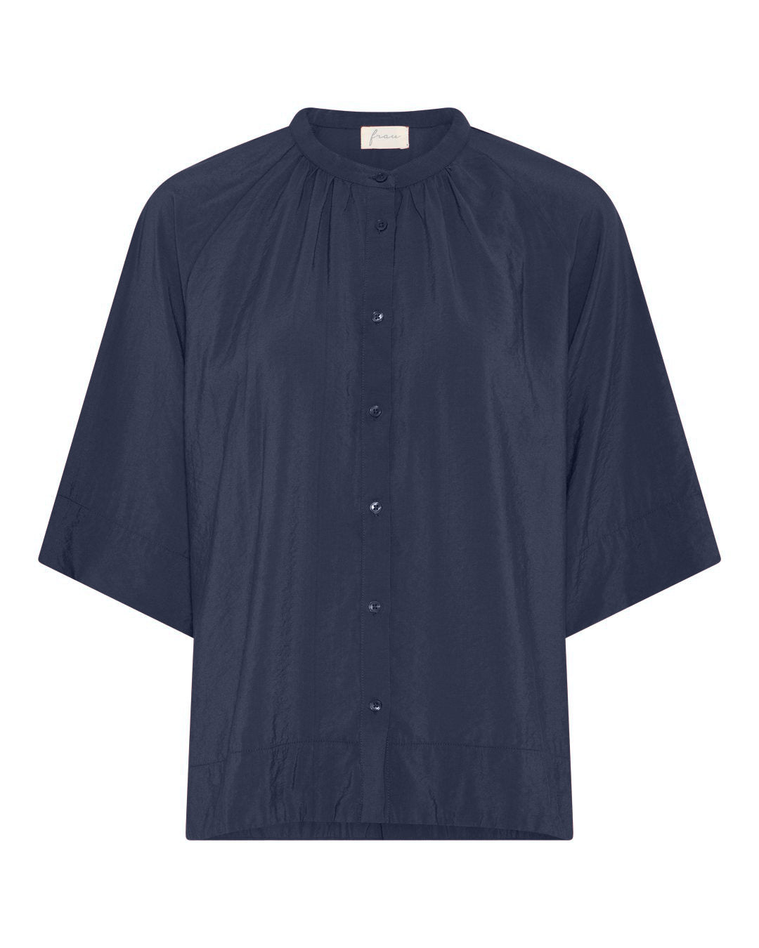 FRAU Dubai viskose skjorte Shirt Dark Navy