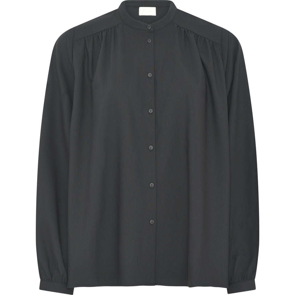 FRAU Florence light uld skjorte Shirt Black