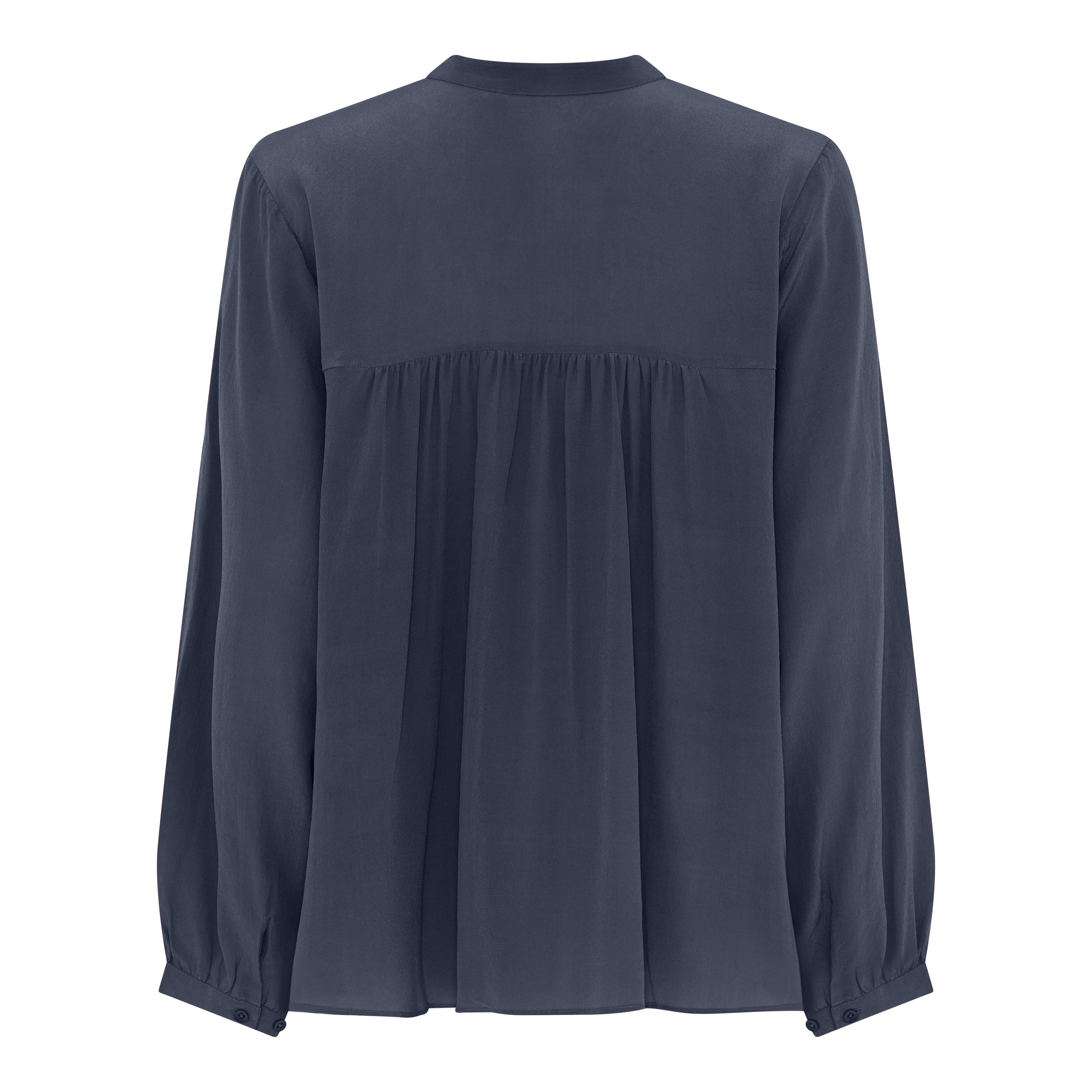 FRAU Florence silk crepe shirt Shirt Navy Blazer