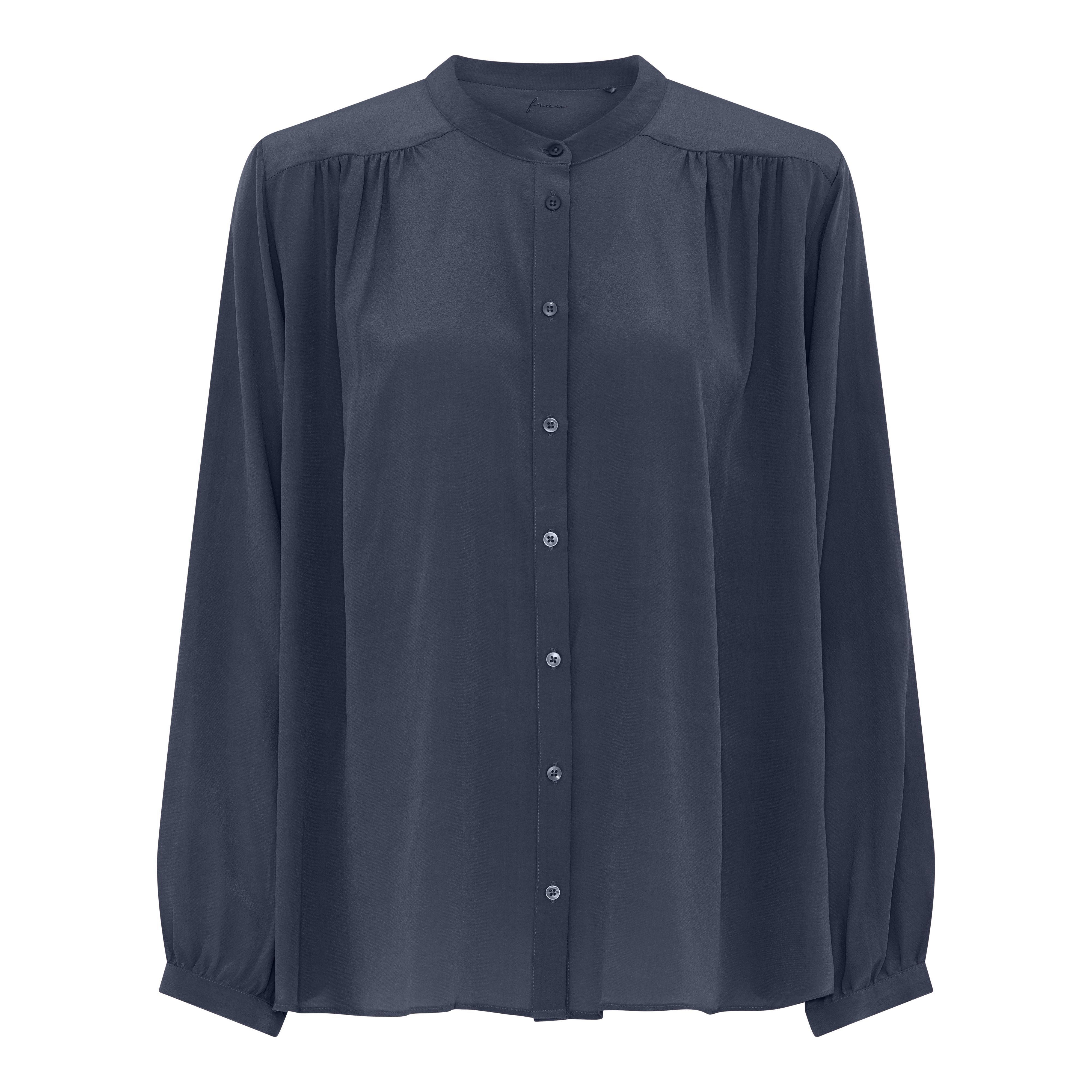 FRAU Florence silk crepe shirt Shirt Navy Blazer