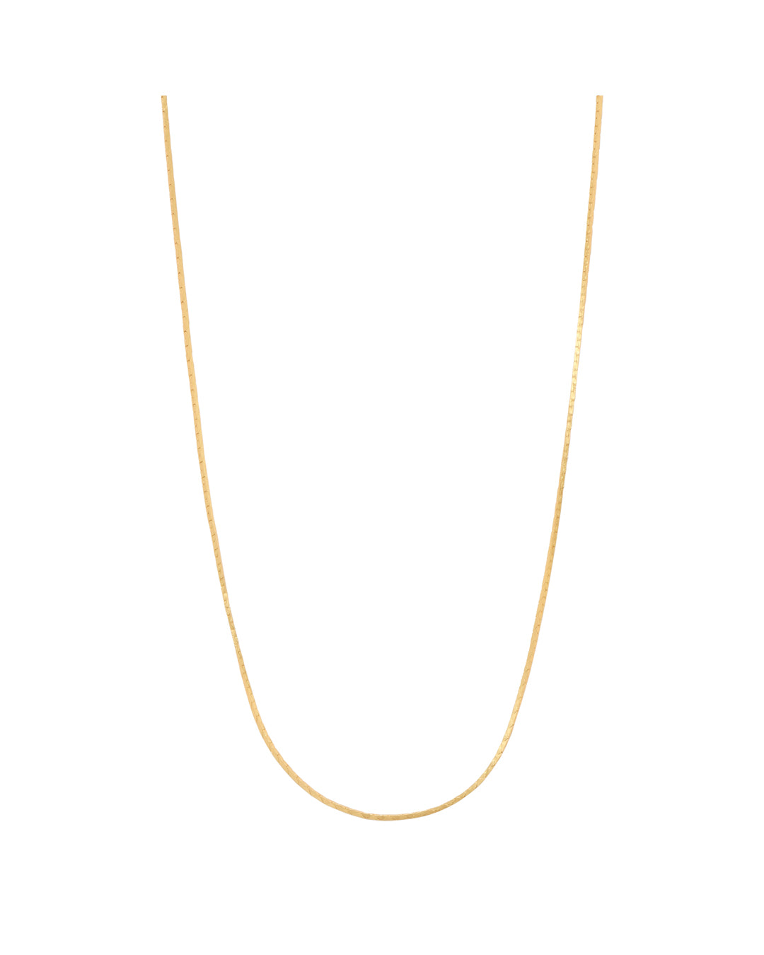 FRAU Freetown forgyldt halskæde kort Necklace Matt 18K Gold plated