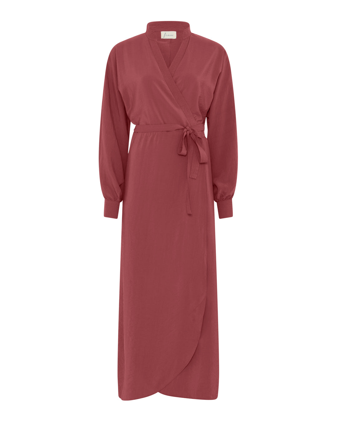 FRAU Havanna viskose slåomkjole Dress Rose Brown