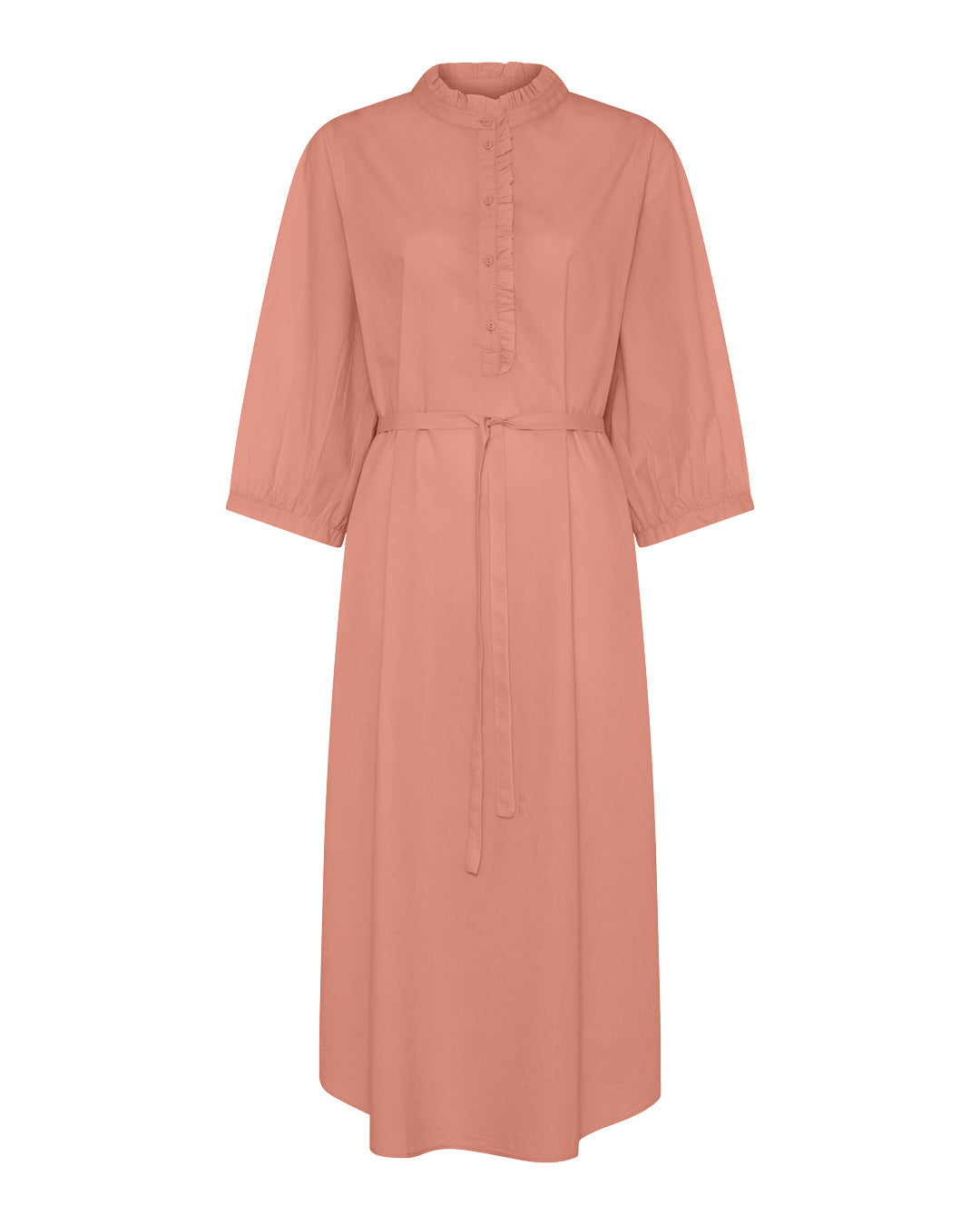 FRAU Madrid flæsekjole Dress Cameo Brown