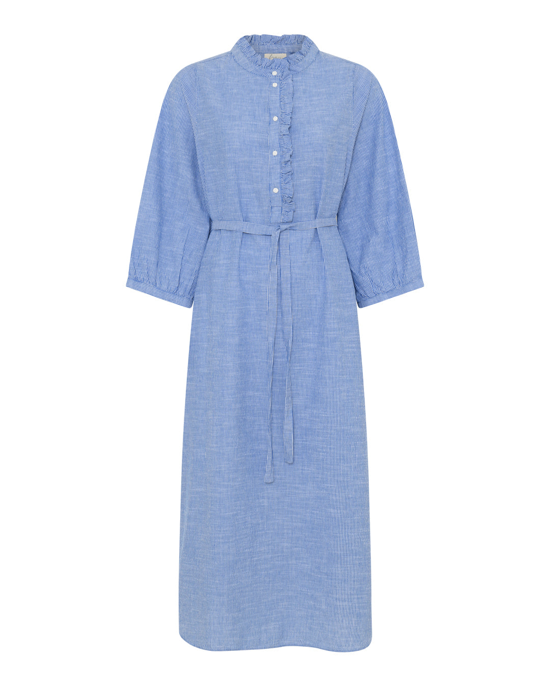 FRAU Madrid flæsekjole Dress Medium Blue Stripe