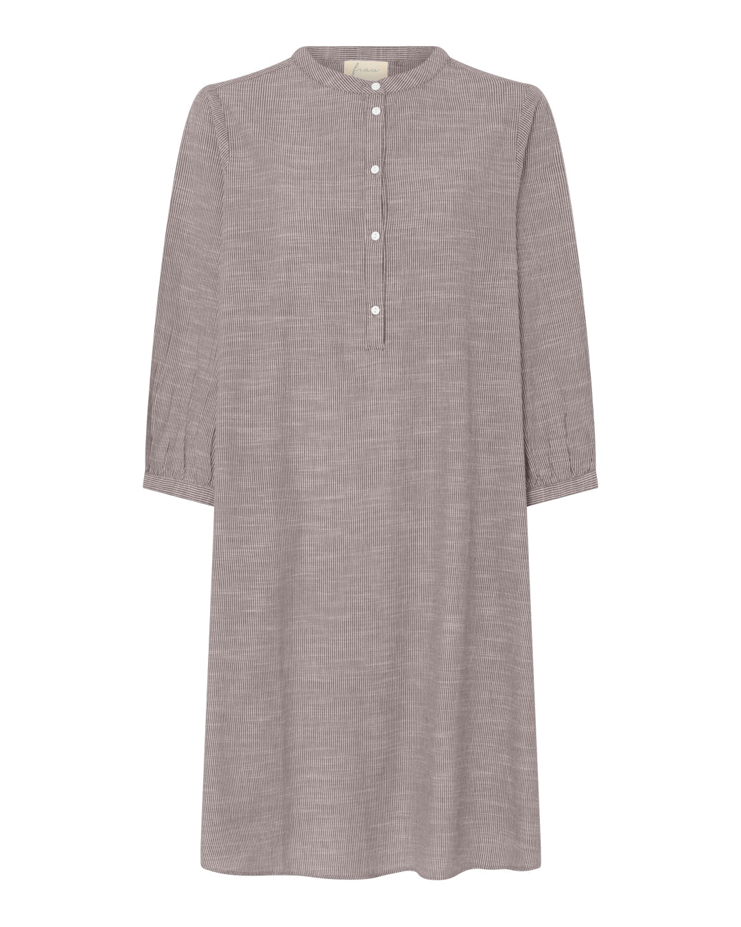 FRAU Madrid kort kjole Dress Coffee Quartz Stripe