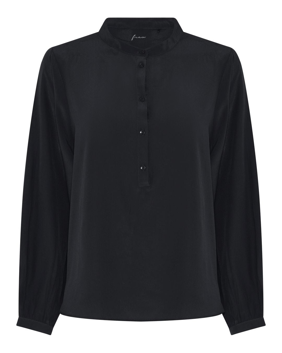 FRAU Madrid silk crepe shirt Shirt Black