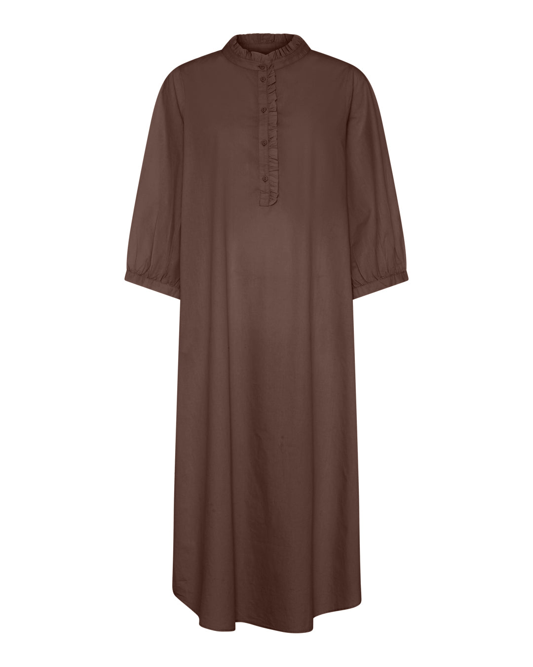 FRAU Madrid flæsekjole Dress Coffee Quartz