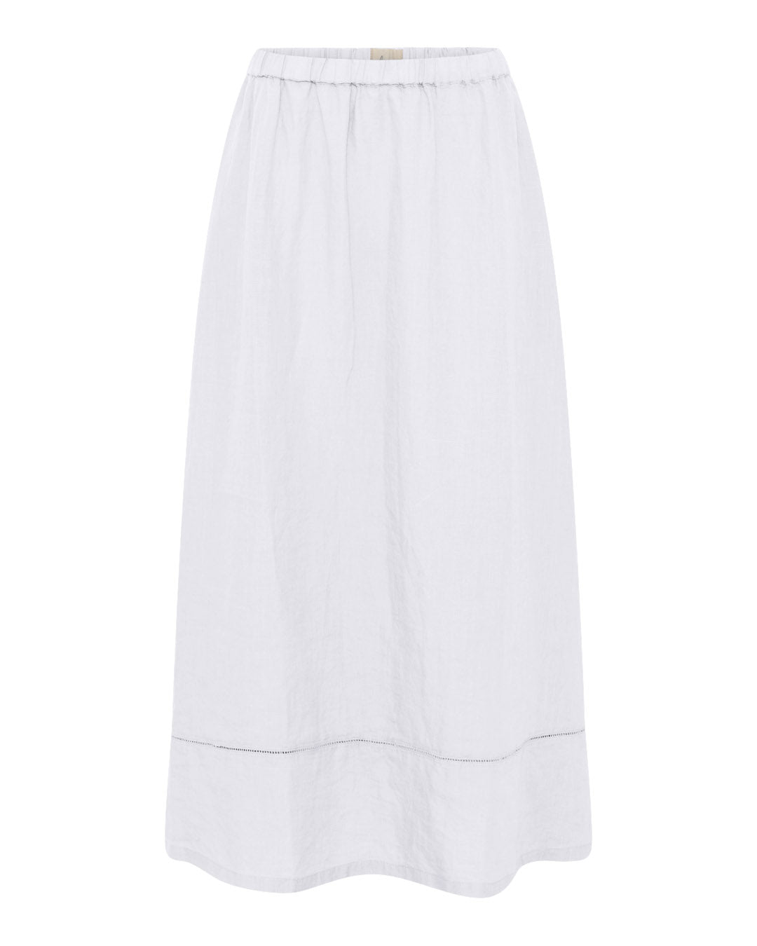 FRAU Melbourne 100% hør ankel nederdel Skirt Bright White