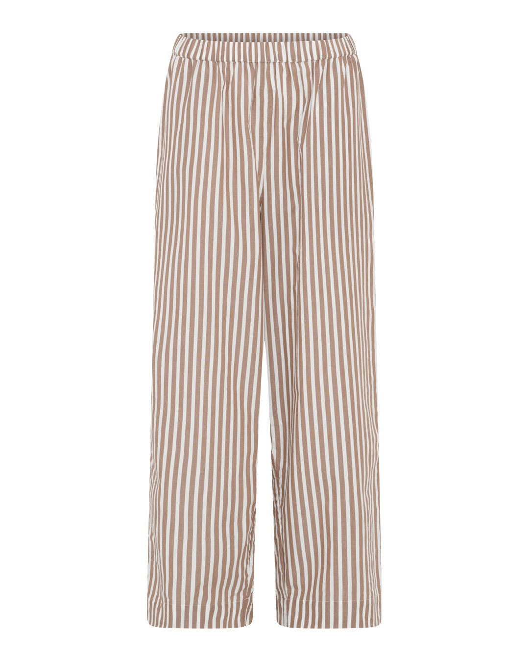 FRAU Melbourne ankel bukser Pant Coffee Wide Stripe