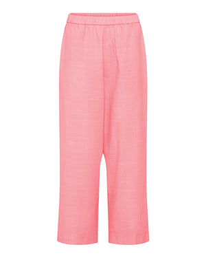 FRAU Melbourne ankelbukser Pant Hot Coral Stripe