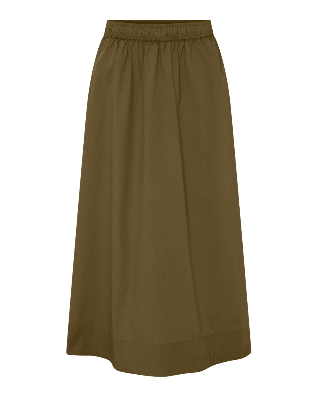 FRAU Melbourne lang nederdel Skirt Military Olive