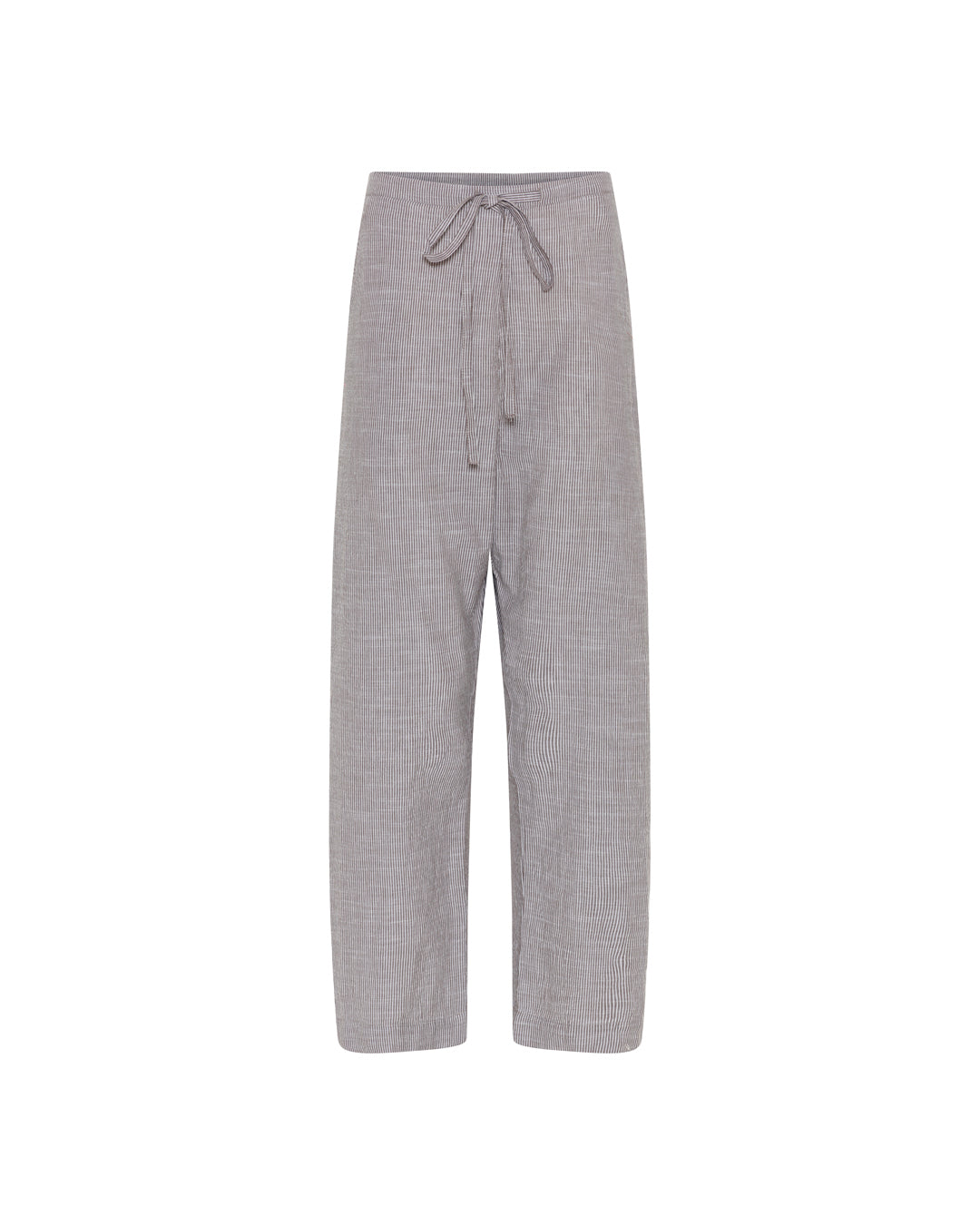 FRAU Milano ankelbukser Pant Coffee Quartz Stripe
