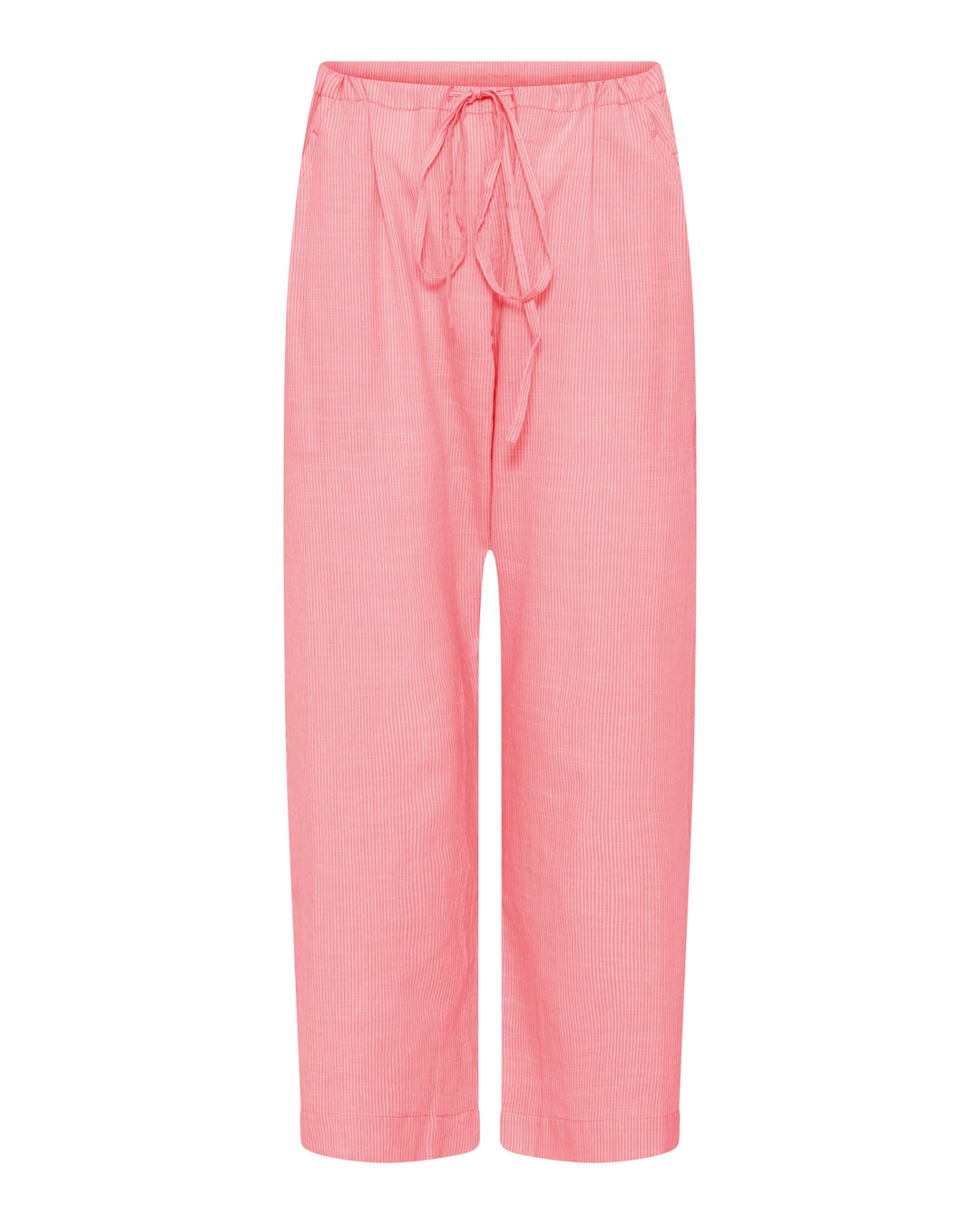 FRAU Milano ankelbukser Pant Hot Coral Stripe