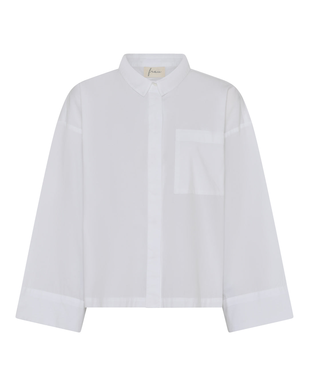 FRAU Nice wide sleeve skjorte Shirt Bright White