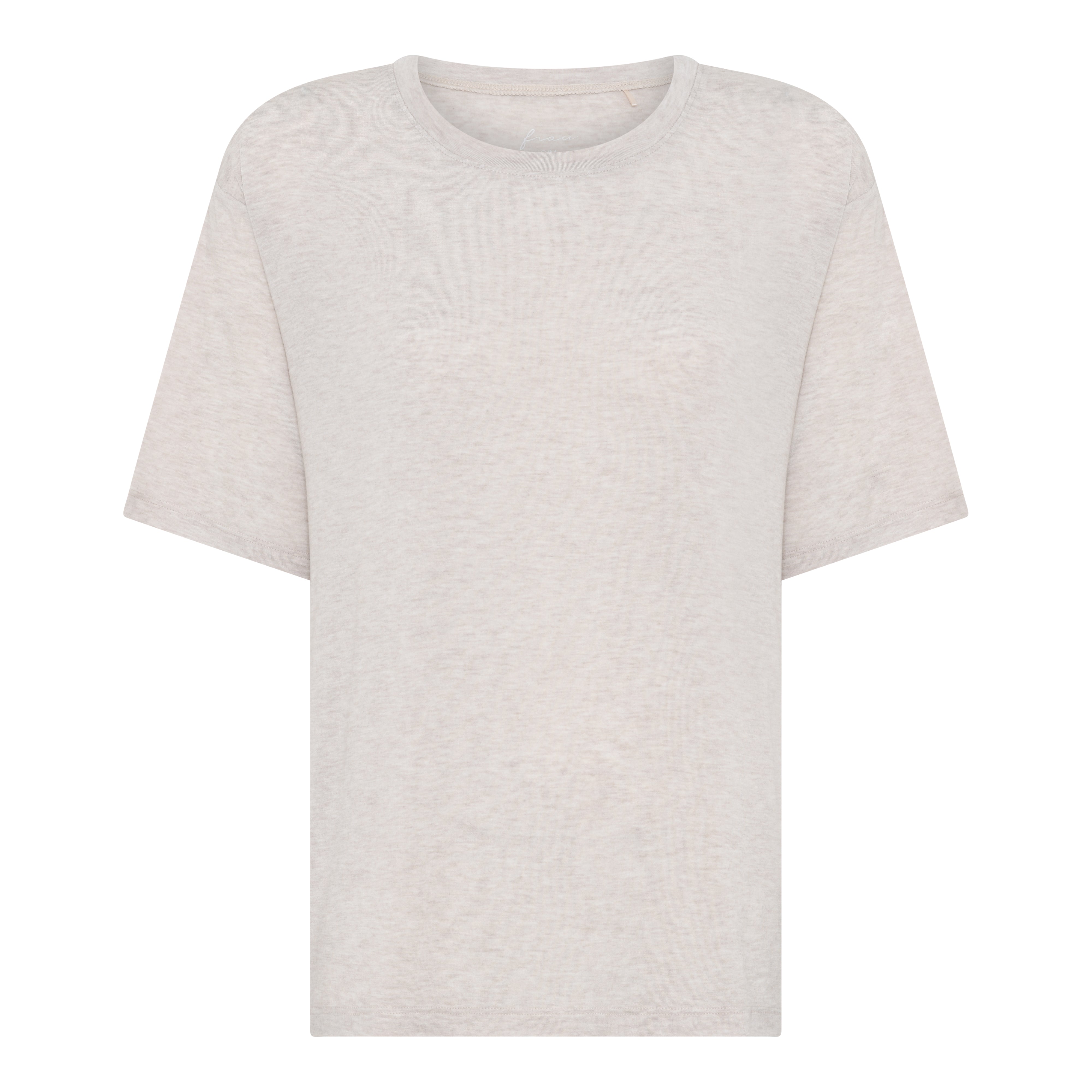 FRAU Orlando cashmere tee Top Lt Beige Melange