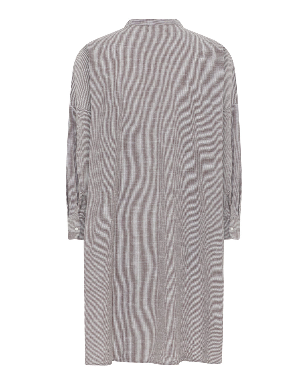 FRAU Osaka skjorte Long shirt Coffee Quartz Stripe