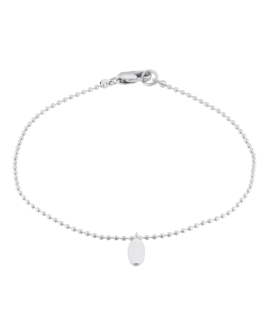 FRAU Oval forsølvet armbånd Bracelet Silver plated