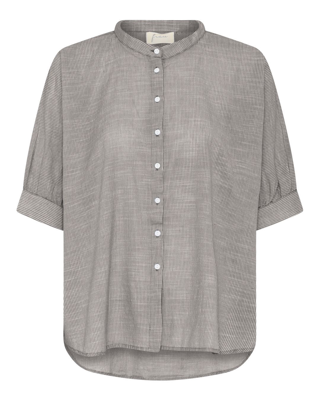 FRAU Palermo skjorte Top Coffee Quartz Stripe