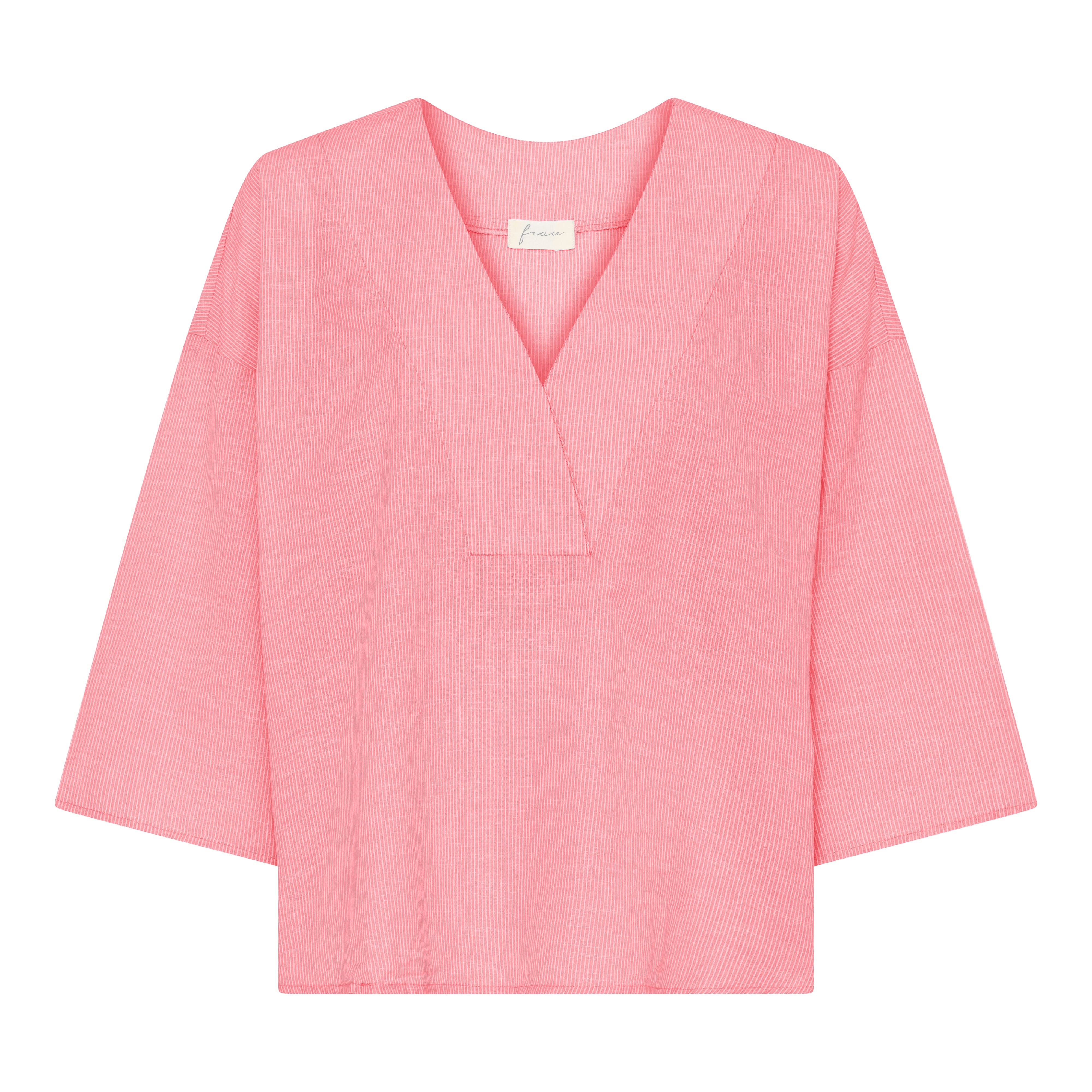 FRAU Palma top Top Hot Coral Stripe