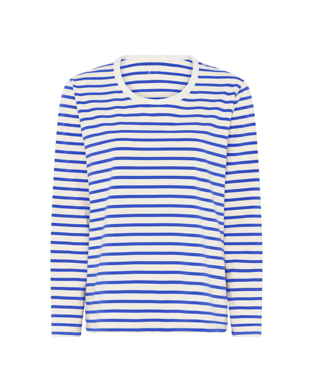 FRAU Panama cotton ls loose top Top Amparo Blue Stripe