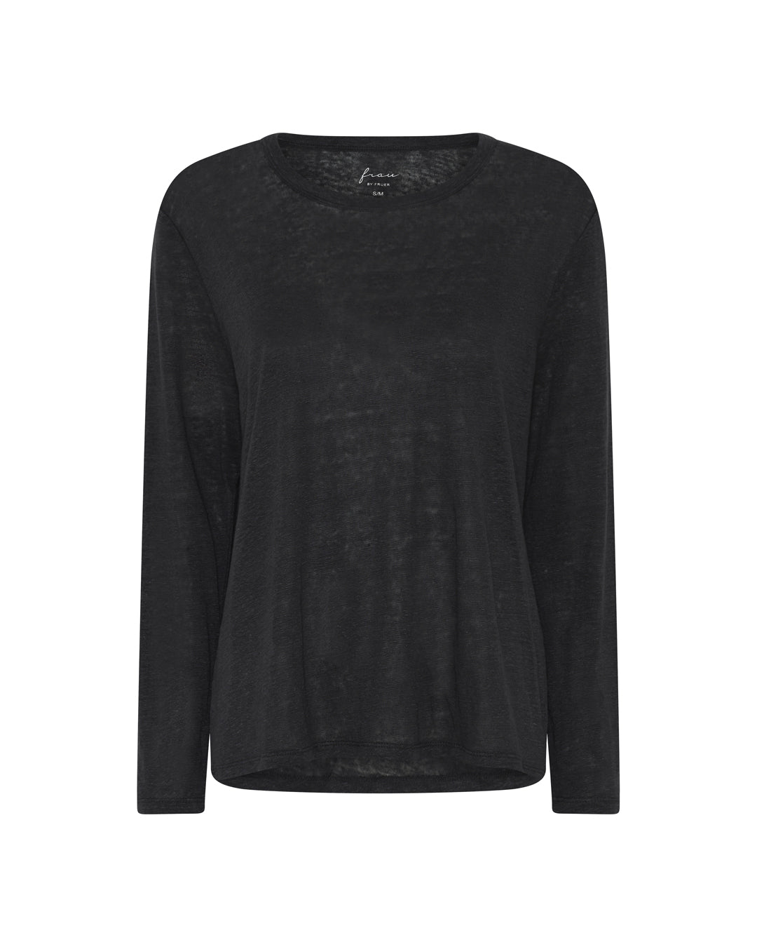 FRAU Panama langærmet hør top Top Phantom