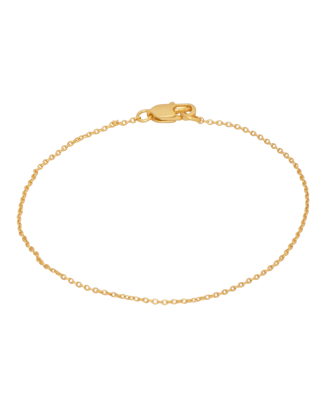FRAU Praia forgyldt armbånd kort Bracelet Matt 18K Gold plated