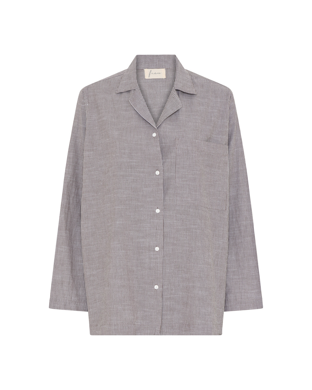 FRAU Seattle skjorte Shirt Coffee Quartz Stripe