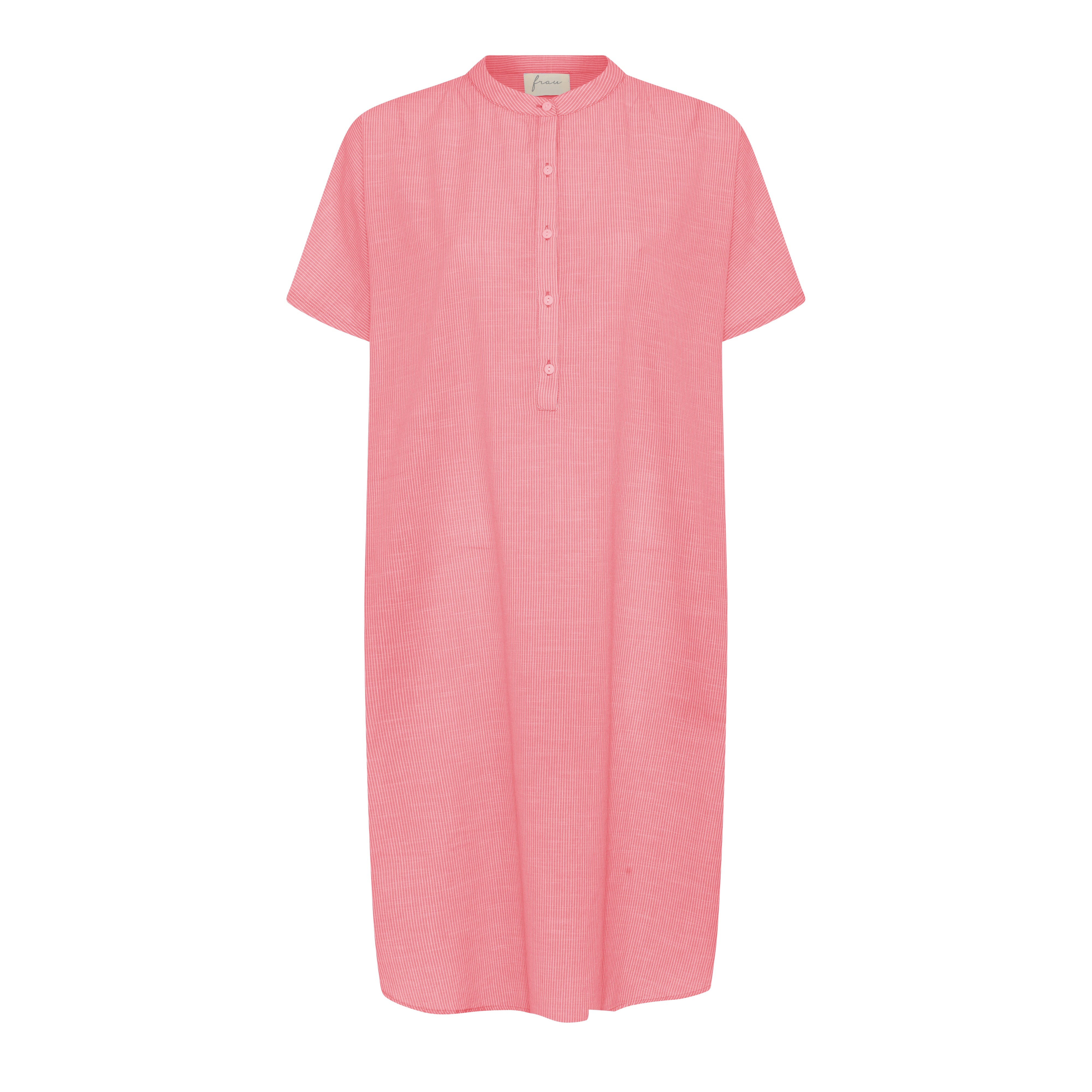 FRAU Seoul kjole Dress Hot Coral Stripe