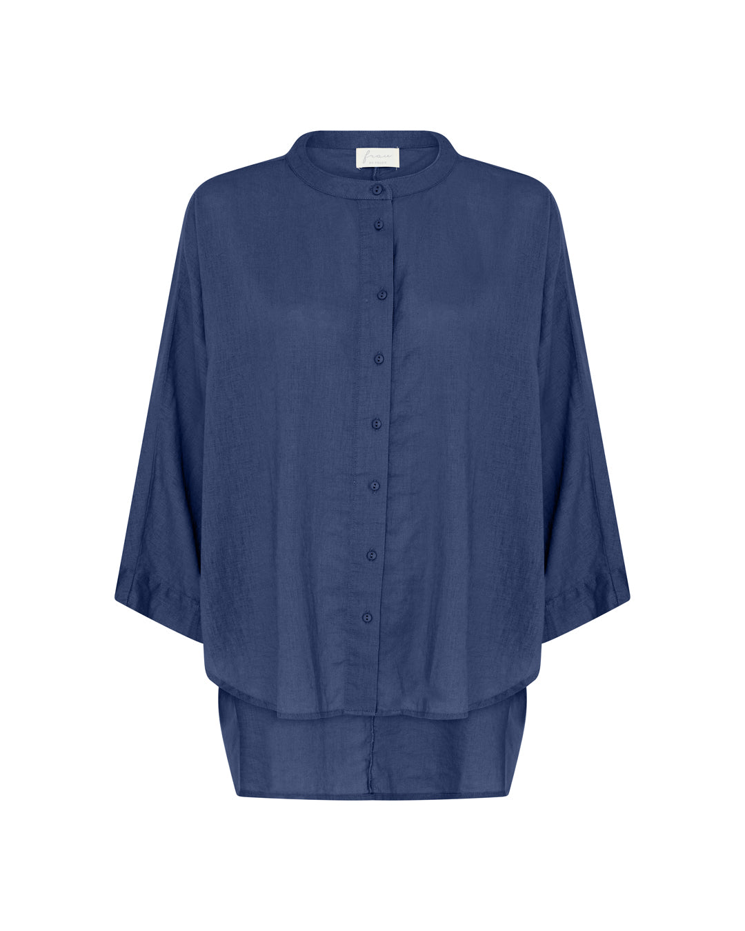 FRAU Seoul kort hør skjorte Shirt Deep Cobolt