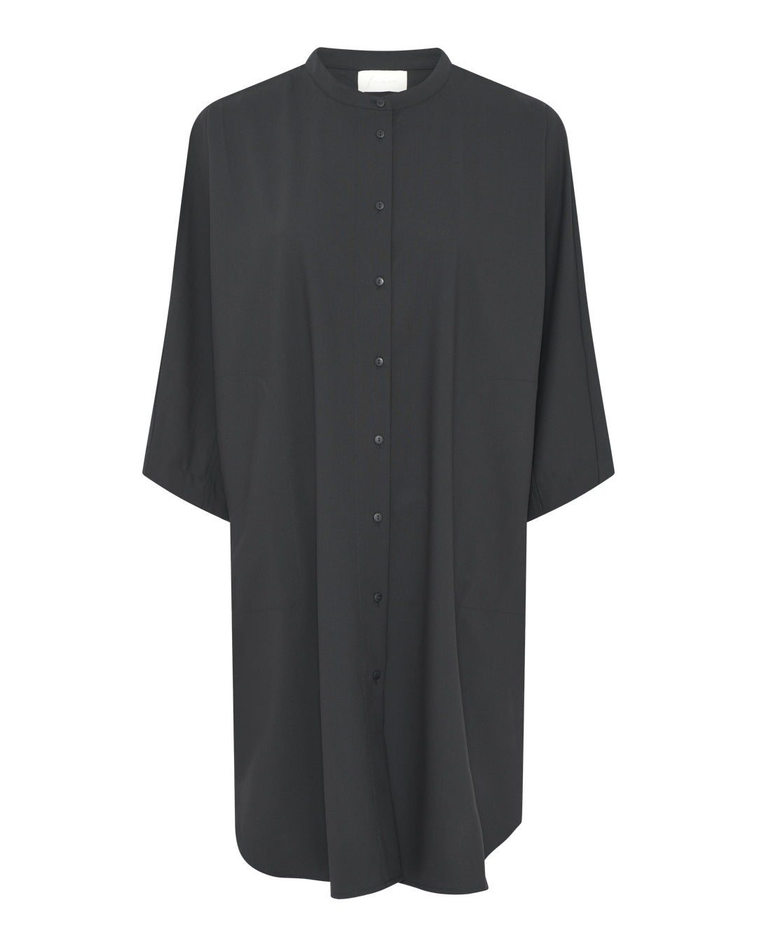 FRAU Seoul lang light uldskjorte Long shirt Black