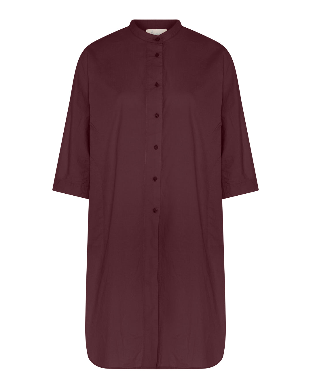 FRAU Seoul lang skjorte Long shirt Red Mahogany