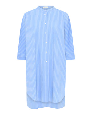 FRAU Seoul lang skjorte Long shirt Hydrangea stripe