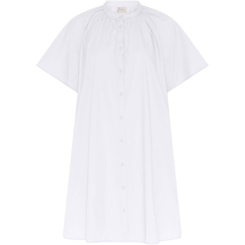 FRAU Siena kortærmet kjole Dress Bright White