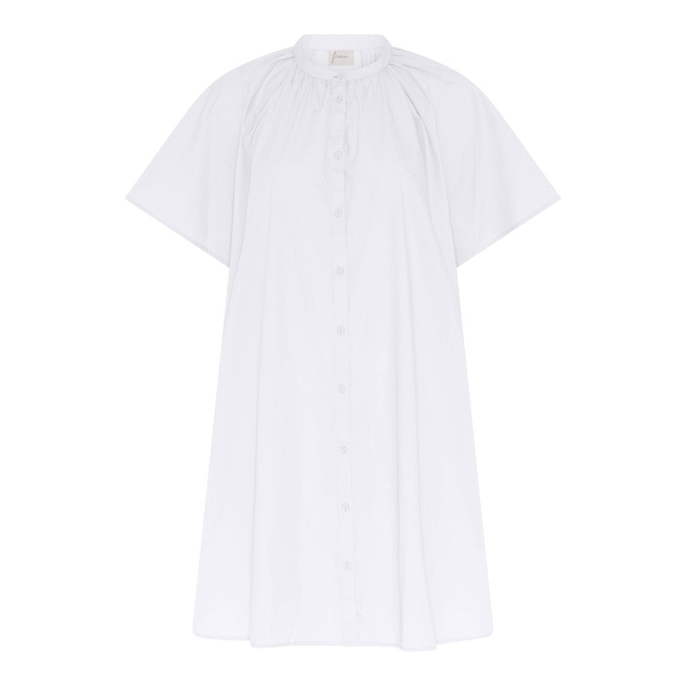 FRAU Siena kortærmet kjole Dress Bright White