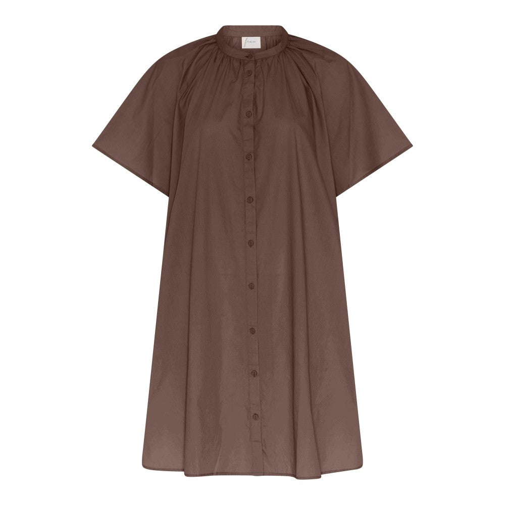 FRAU Siena kortærmet kjole Dress Coffee Quartz